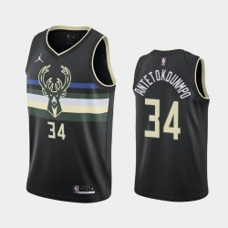 Milwaukee Bucks Giannis Antetokounmpo 34 2020 2021 Jordan Brand Statement Edition NBA Jersey Swingman