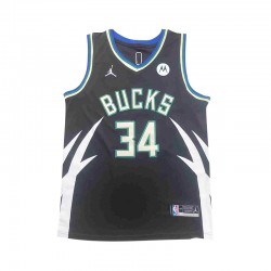 Milwaukee Bucks Giannis Antetokounmpo 34 Jordan Statement Edition 2022-2023 Black NBA Jersey Swingman