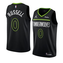 Minnesota Timberwolves DAngelo Russell Jordan 2022 2023 Statement Edition Black NBA Jersey Swingman