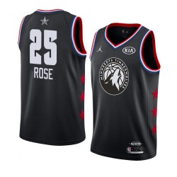 Minnesota Timberwolves Derrick Rose 25 2019 All Star Jordan Brand Black NBA Jersey Swingman