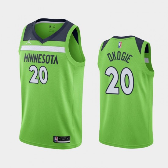 Minnesota Timberwolves Josh Okogie 20 2020 2021 Jordan Brand Statement Edition NBA Jersey Swingman