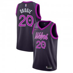 Minnesota Timberwolves Josh Okogie 29 2018 2019 Nike City Edition Purple NBA Jersey Swingman