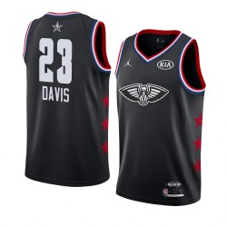 New Orleans Pelicans Anthony Davis 23 2019 All Star Jordan Brand Black NBA Jersey Swingman