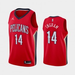 New Orleans Pelicans Brandon Ingram 14 2020 2021 Jordan Brand Statement Edition NBA Jersey Swingman