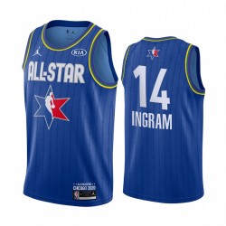 New Orleans Pelicans Brandon Ingram 14 2020 All Star Jordan Brand Blue NBA Jersey Swingman