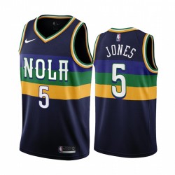 New Orleans Pelicans Herbert Jones 5 Nike 2022 2023 City Edition Navy NBA Jersey Swingman