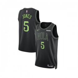 New Orleans Pelicans Herbert Jones 5 Nike 2023 2024 City Edition Black NBA Jersey Swingman