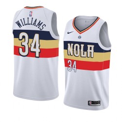 New Orleans Pelicans Kenrich Williams 34 2018 2019 Nike White NBA Jersey Swingman