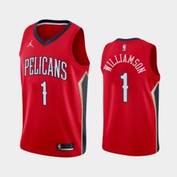 New Orleans Pelicans Zion Williamson 1 2020 2021 Jordan Brand Statement Edition NBA Jersey Swingman