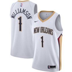 New Orleans Pelicans Zion Williamson 1 2020 2021 Nike Association Edition NBA Jersey Swingman