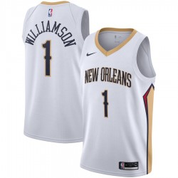 New Orleans Pelicans Zion Williamson 1 Nike 2019 2020 Association Edition NBA Jersey Swingman