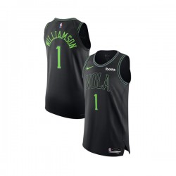 New Orleans Pelicans Zion Williamson 1 Nike 2023 2024 City Edition Black NBA Jersey Swingman