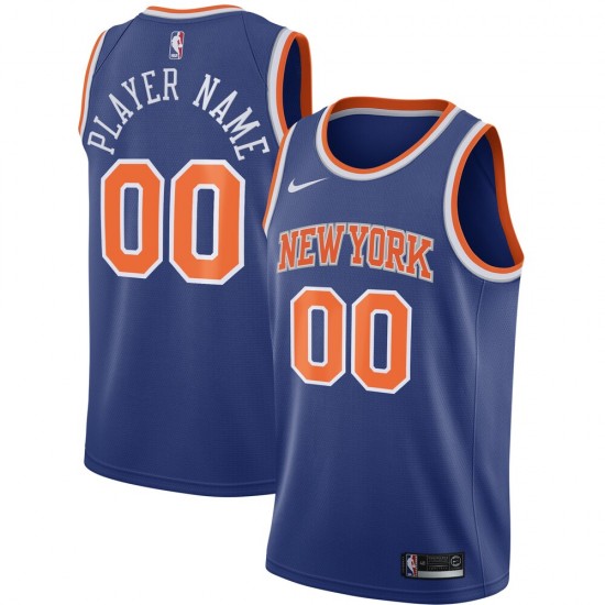 New York Knicks Custom 2020 2021 Nike Icon Edition NBA Jersey Swingman