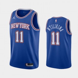 New York Knicks Frank Ntilikina 11 2020 2021 Jordan Brand Statement Edition NBA Jersey Swingman