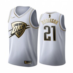 Oklahoma City Thunder Andre Roberson 21 Nike 2019 2020 Golden Edition White NBA Jersey Swingman