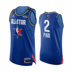 Oklahoma City Thunder Chris Paul 2 All Star Jordan Brand Kobe Forever Blue NBA Jersey Swingman