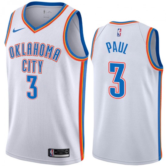 Oklahoma City Thunder Chris Paul 3 Nike 2019 2020 Association Edition NBA Jersey Swingman