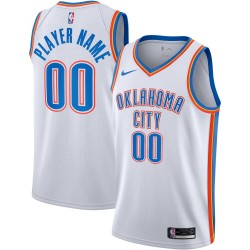 Oklahoma City Thunder Custom 2020 2021 Nike Association Edition NBA Jersey Swingman