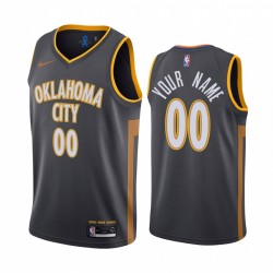 Oklahoma City Thunder Custom Nike 2019 2020 City Edition NBA Jersey Swingman