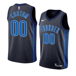 Oklahoma City Thunder Custom Nike 2022 2023 City Edition Black NBA Jersey Swingman