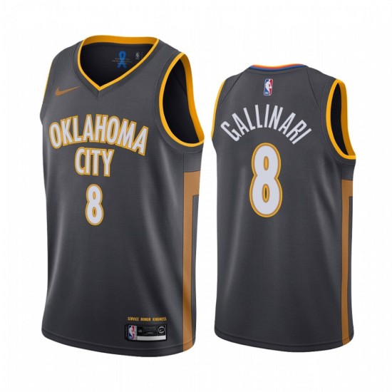 Oklahoma City Thunder Danilo Gallinari 8 Nike 2019 2020 City Edition NBA Jersey Swingman