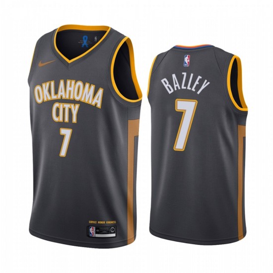 Oklahoma City Thunder Darius Bazley 7 Nike 2019 2020 City Edition NBA Jersey Swingman