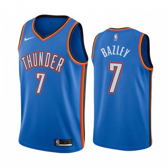 Oklahoma City Thunder Darius Bazley 7 Nike 2019 2020 Icon Edition NBA Jersey Swingman