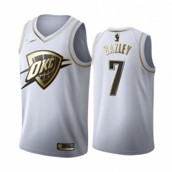 Oklahoma City Thunder Darius Bazley 7 Nike 2019 2020 Golden Edition White NBA Jersey Swingman