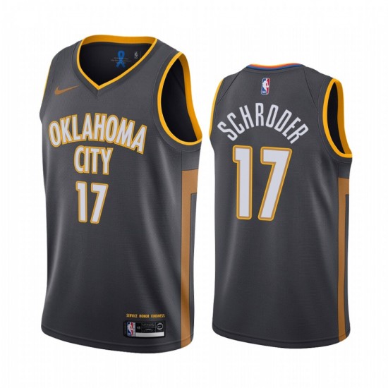 Oklahoma City Thunder Dennis Schroder 17 Nike 2019 2020 City Edition NBA Jersey Swingman