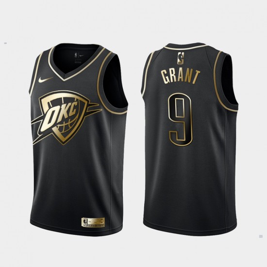 Oklahoma City Thunder Jerami Grant 9 Nike Golden Edition Black NBA Jersey Swingman