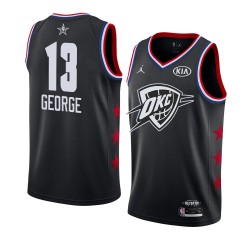 Oklahoma City Thunder Paul George 13 2019 All Star Jordan Brand Black NBA Jersey Swingman