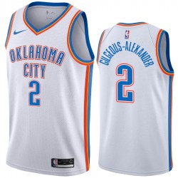 Oklahoma City Thunder Shai Gilgeous-Alexander 2 Nike 2019 2020 Association Edition NBA Jersey Swingman