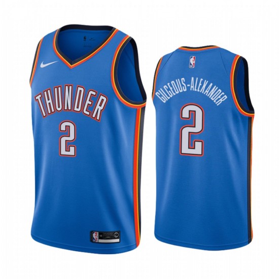 Oklahoma City Thunder Shai Gilgeous-Alexander 2 Nike 2019 2020 Icon Edition NBA Jersey Swingman