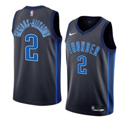 Oklahoma City Thunder Shai Gilgeous-Alexander 2 Nike 2022 2023 City Edition Black NBA Jersey Swingman