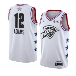 Oklahoma City Thunder Steven Adams 12 2019 All Star Jordan Brand White NBA Jersey Swingman