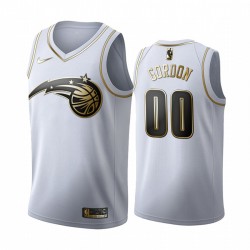 Orlando Magic Aaron Gordon 00 Nike 2019 2020 Golden Edition White NBA Jersey Swingman