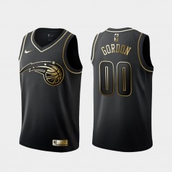 Orlando Magic Aaron Gordon 00 Nike Golden Edition Black NBA Jersey Swingman