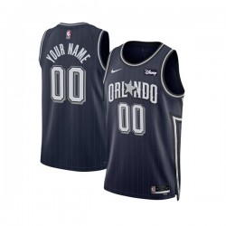 Orlando Magic Custom Nike 2023 2024 City Edition Navy NBA Jersey Swingman