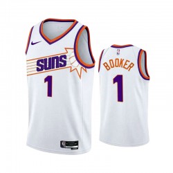 Phoenix Suns DEVIN BOOKER 1 ASSOCIATION EDITION 2023 2024 White NBA Jersey Swingman