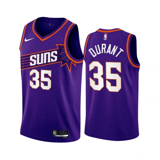 Phoenix Suns Kevin Durant 35 ICON EDITION 2023 2024 Purple NBA Jersey Swingman