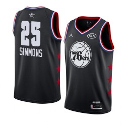 Philadelphia 76ers Ben Simmons 25 2019 All Star Jordan Brand Black NBA Jersey Swingman