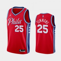 Philadelphia 76ers Ben Simmons 25 2020 2021 Jordan Brand Statement Edition NBA Jersey Swingman