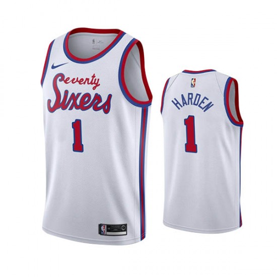 Philadelphia 76ers James Harden 1 Nike 2022 Classic Edition Red NBA Jersey Swingman