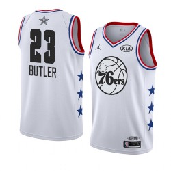 Philadelphia 76ers Jimmy Butler 23 2019 All Star Jordan Brand White NBA Jersey Swingman
