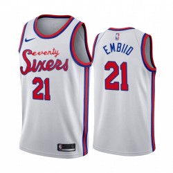 Philadelphia 76ers Joel Embiid 21 Nike 2019 2020 Classic NBA Jersey Swingman