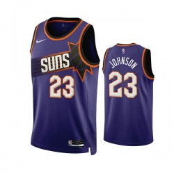 Phoenix Suns Cameron Johnson 23 Nike 2022 2023 Icon Edition Purple NBA Jersey Swingman