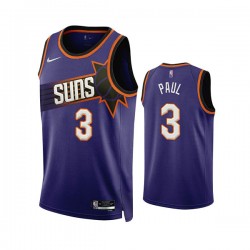 Phoenix Suns Chris Paul 3 Nike 2022 2023 Icon Edition Purple NBA Jersey Swingman