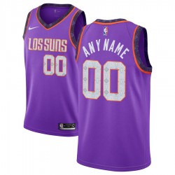 Phoenix Suns Custom 2018 2019 Nike City Edition Purple NBA Jersey Swingman