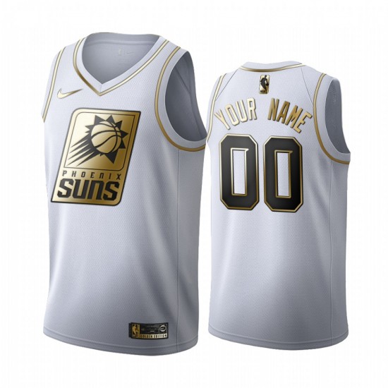 Phoenix Suns Custom Nike 2019 2020 Golden Edition White NBA Jersey Swingman