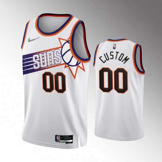 Phoenix Suns Custom Nike 2022 2023 Association Edition White NBA Jersey Swingman